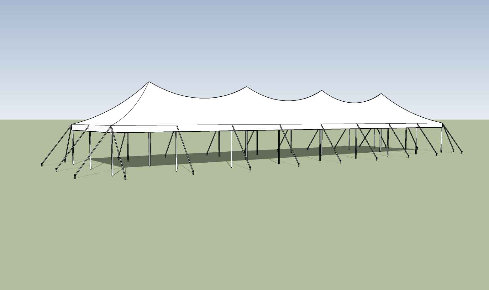 20x80 party tent